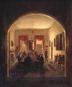 Henry Sargent The Dinner Party oil
